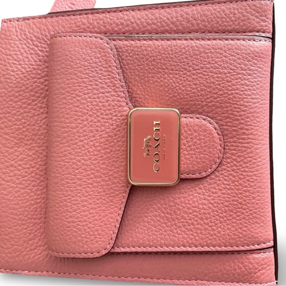 Coach Mini Pepper Crossbody Pebbled Leather Bag Crossbody | Taffy | C6778 - Picture 7 of 16